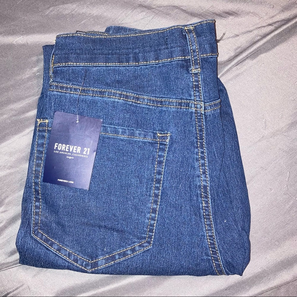 NWT Forever 21 Skinny Denim Pants Size 26 Dark Blue